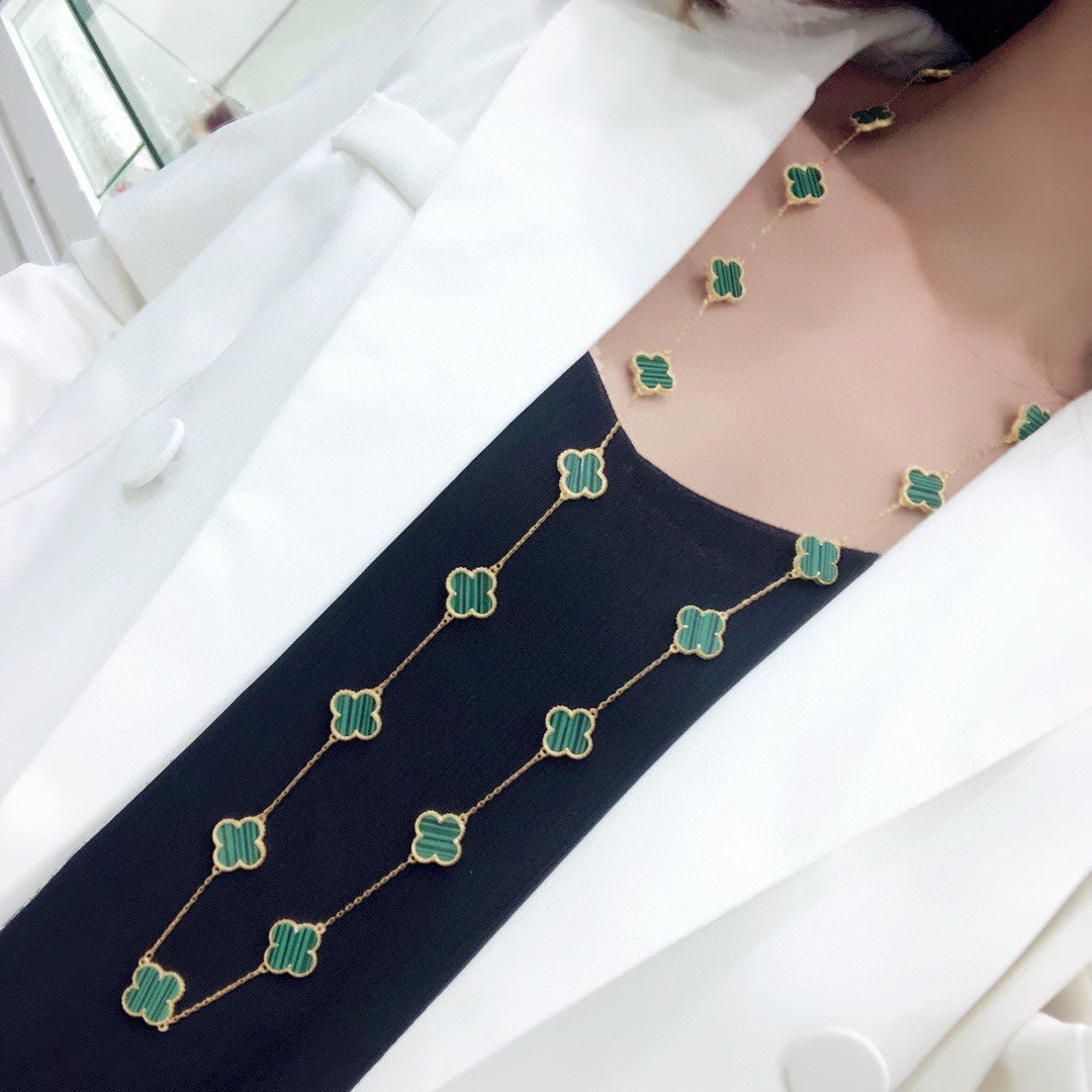 18K Vintage Alhambra 20 Motifs Long Necklace