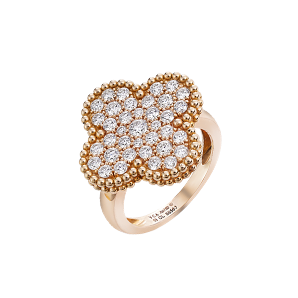 18K Van Cleef & Arpels VCA Magic Alhambra Ring