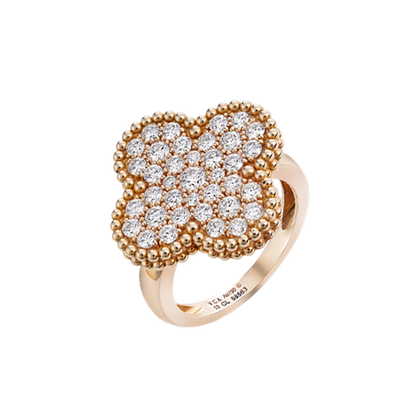 18K Van Cleef & Arpels VCA Magic Alhambra Ring